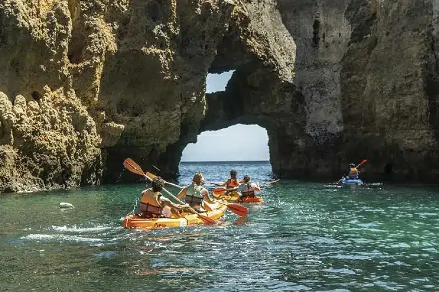 From Lagos : Kayak and Boat Tour Ponta da Piedade